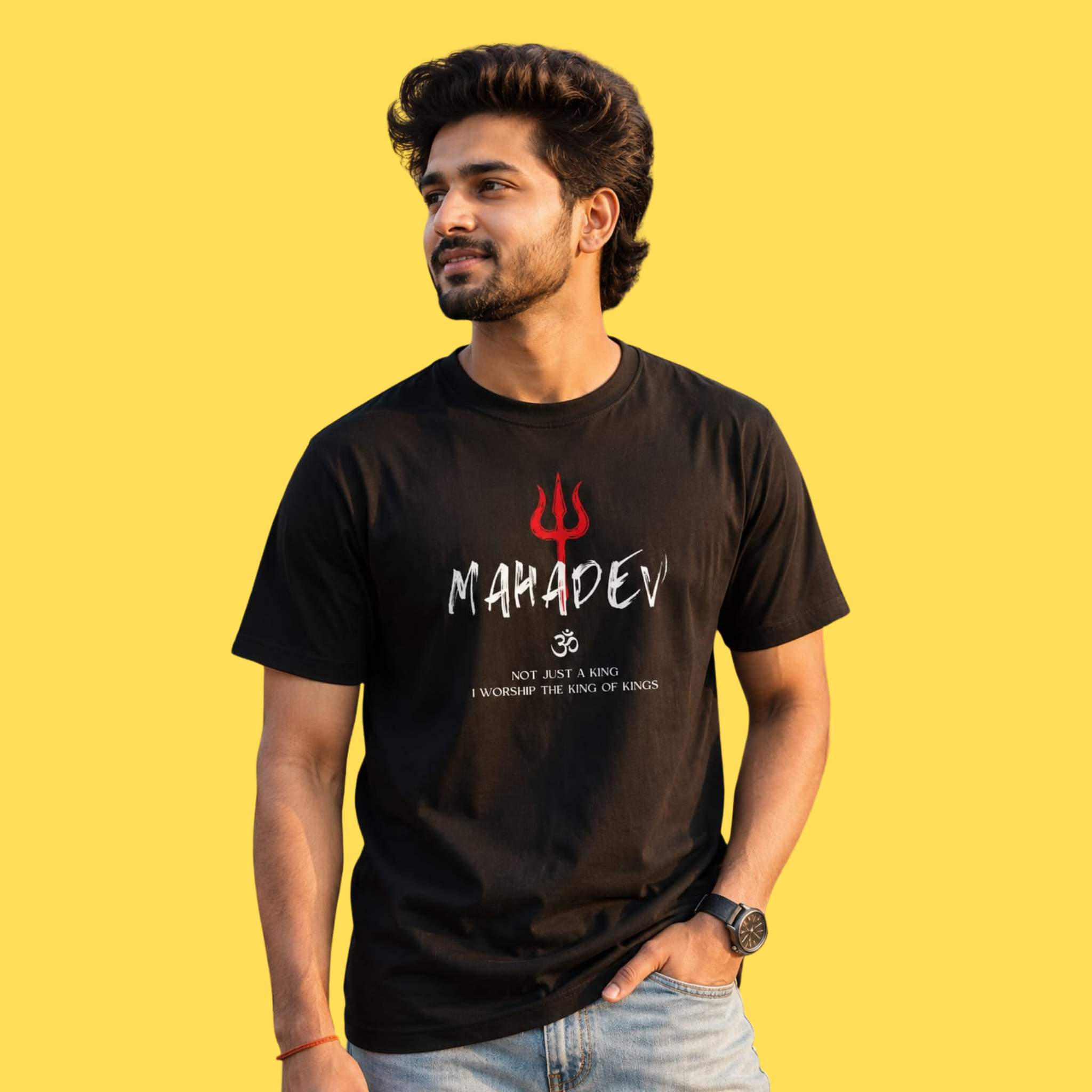 Mahadev Trishul T-Shirt | King of Kings Shiva Devotee Tee