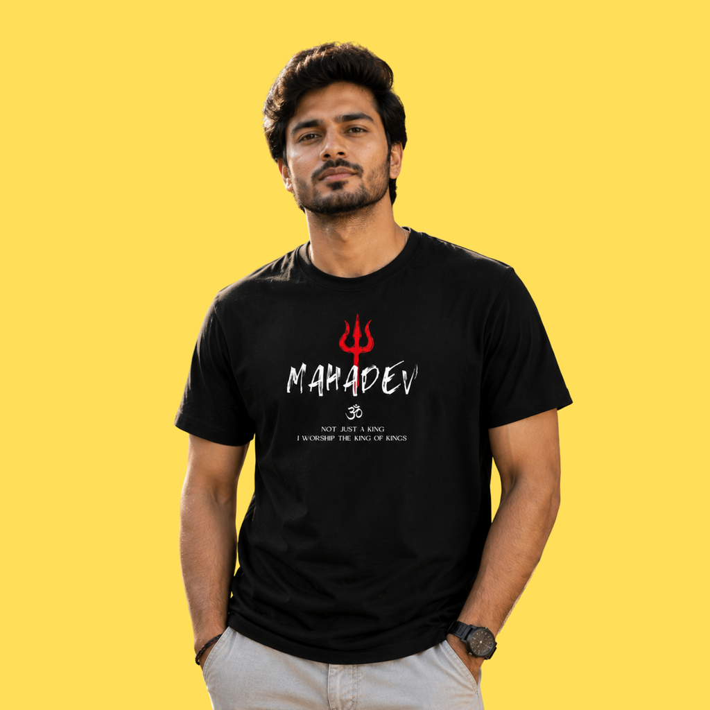 Mahadev Trishul T-Shirt | King of Kings Shiva Devotee Tee