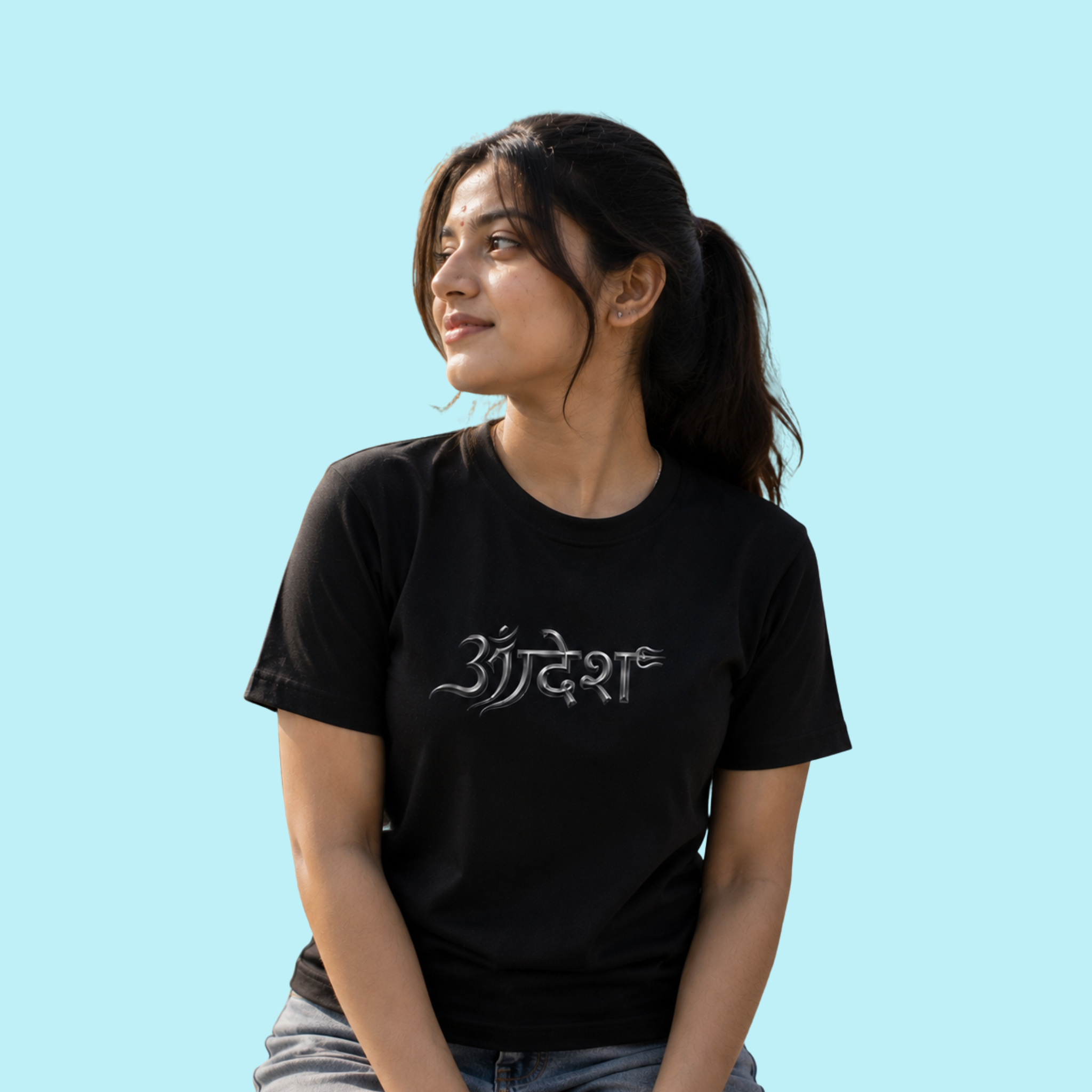 Aadesh™ Mahadev Graphic T-Shirt – Om Devotional Tee | REAL HIRA