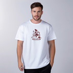 Sankalp™ Hanuman Warrior Pose Oversized T-Shirt – Devotional Gym Tee | REAL HIRA