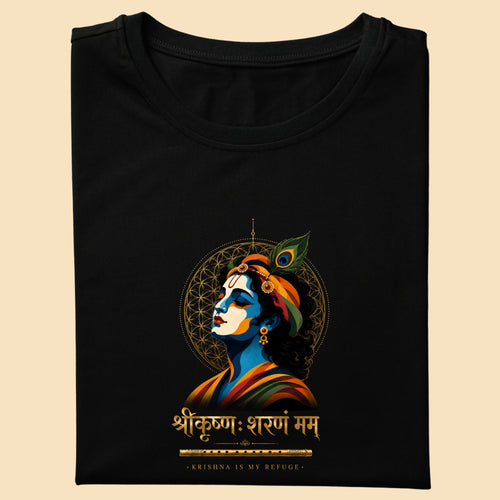 Krishna T-Shirt | Devotional Graphic Tee | Real HIRA