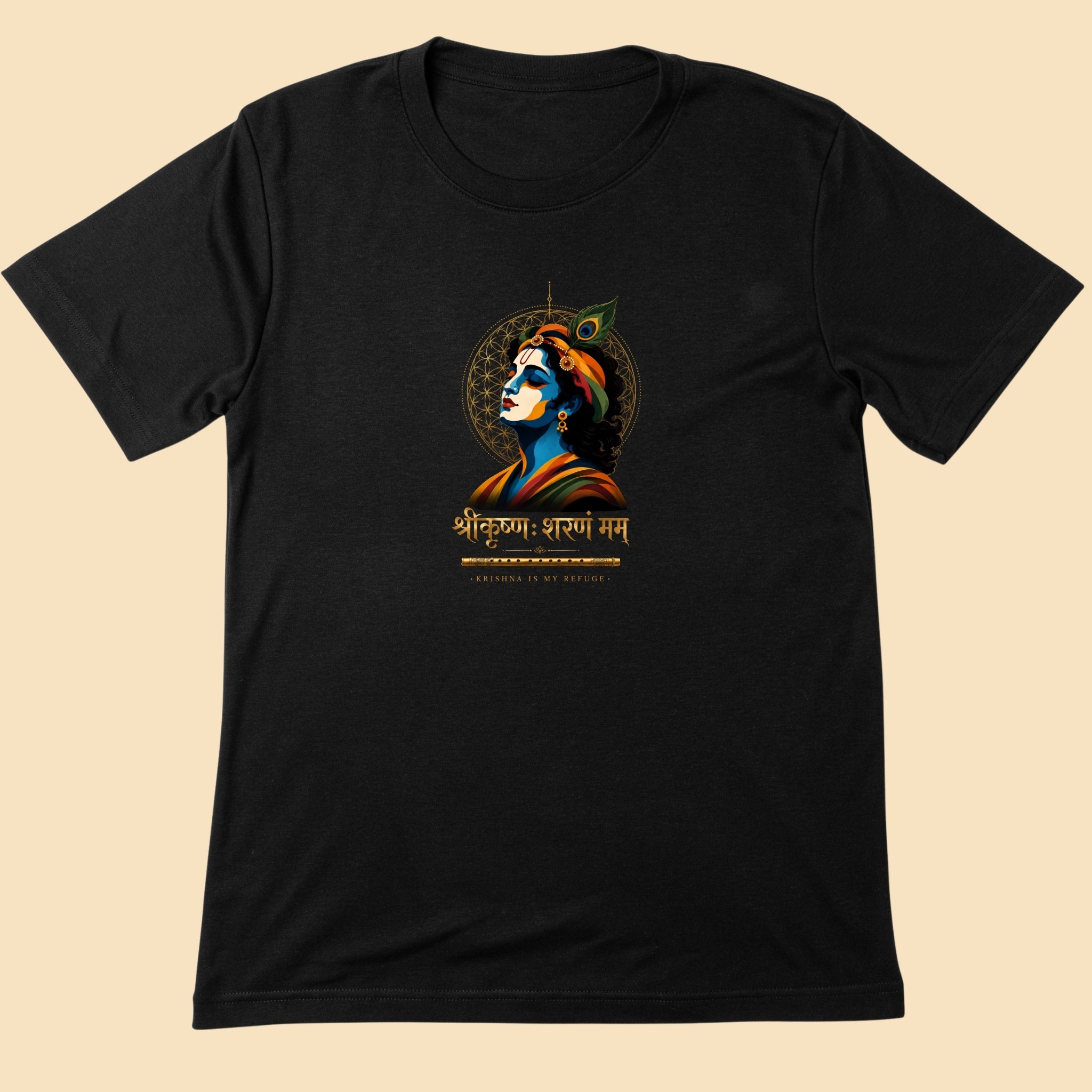 Krishna T-Shirt | Devotional Graphic Tee | Real HIRA
